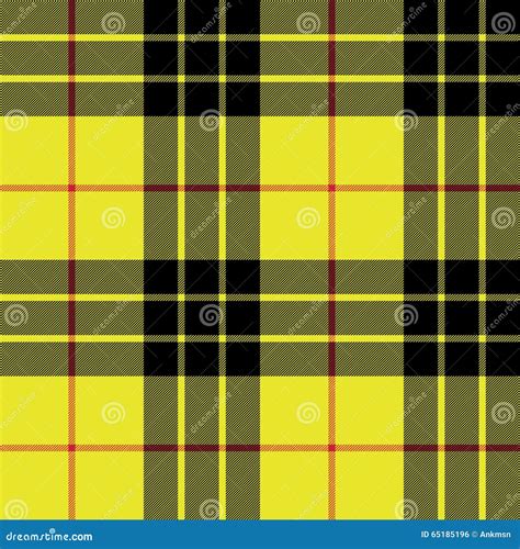 Macleod Tartan Kilt Fabric Texture Plaid Seamless Pattern Stock Vector