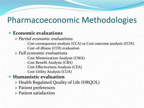 Pharmacoeconomics