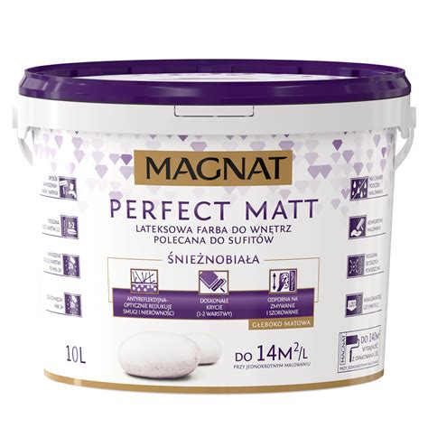 Farba Magnat Perfect Matt Biały 10 l - Leroy Merlin