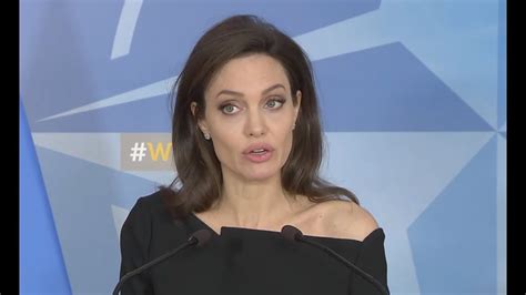 Angelina Jolie At Nato Hq Youtube