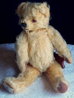 Wonderful Antique Chad Valley Mohair Jointed Teddy Bear Antique