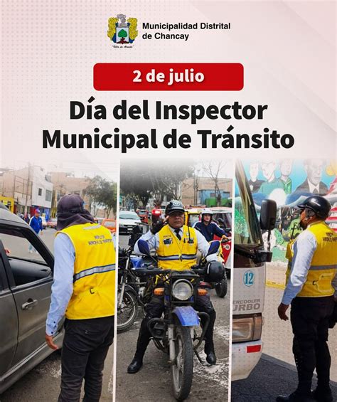 Día del inspector municipal de transito Noticias Municipalidad