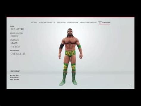 Razor Ramon WWE SuperStar Threads Attire Showcase WWE 2K19 YouTube