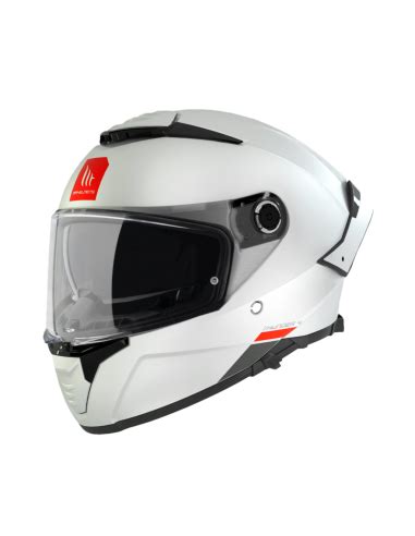 Casco Mt Thunder Sv Solid A Blanco Perla Brillo