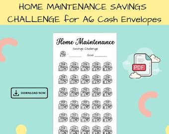 Car Maintenance Savings Challenge PDF Etsy