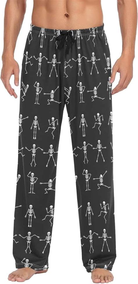 Gzhjmy Cute Skull Pajama Pants Mens Lounge Pants Super Soft Men Pajama