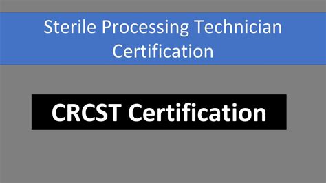 Crcst Exam Tips Tricks And Career Prospects For Sterile Processing