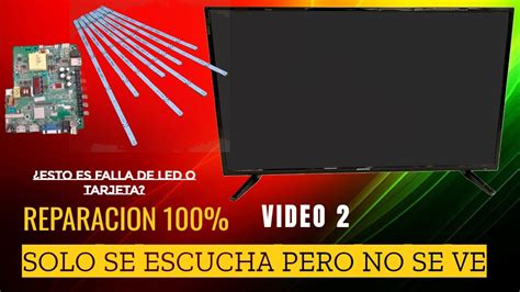 TV Mastertech con sonido pero sin imagen Diagnóstico paso a paso