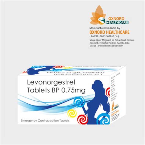 Levonorgestrel Bp Mg Tablets Oxnord Healthcare