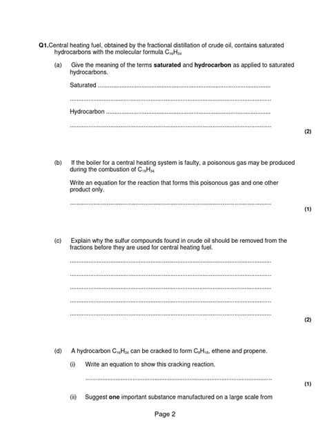 Isomerism 1 QP | PDF | Hydrocarbons | Chemical Reactions