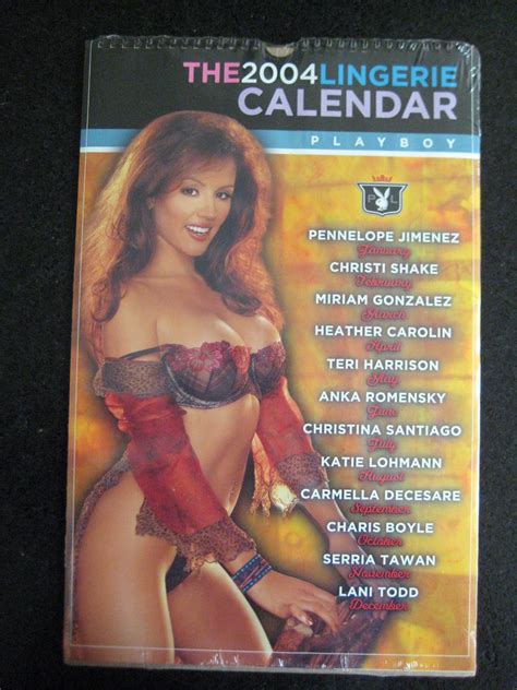Amazon Playboy 2004 Lingerie Calendar Books