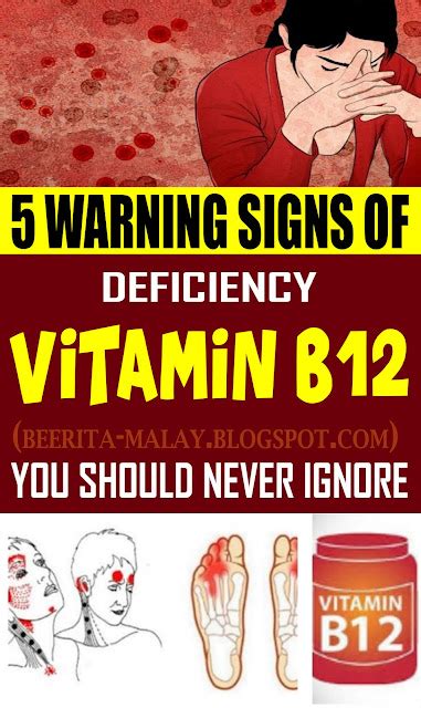 5 Warning Signs Of Vitamin B12 Deficiency You Should Never Ignore