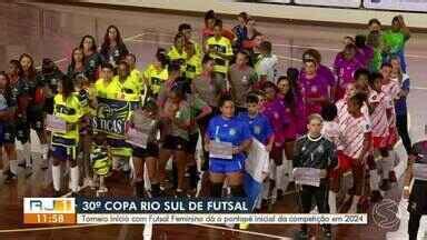 RJ1 TV Rio Sul Torneio De Futsal Feminino Abre A Copa Rio Sul De