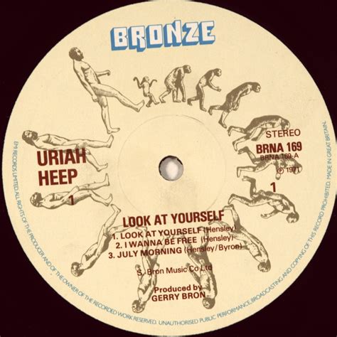 URIAH HEEP LOOK AT YOURSELF 1971 ORIGINAL PRESS 1978 UK BRONZE NMINT NMINT