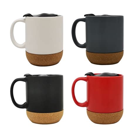 Usa Warehouse Free Ship Wholesale Cork Base Ceramic Mugs High Quality