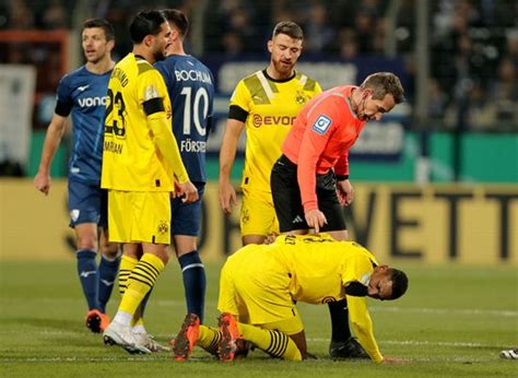 Dortmunds Sebastien Haller R Reacts During Editorial Stock Photo