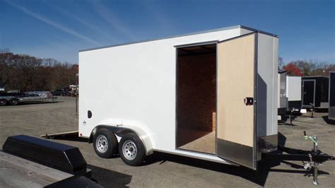 7x14 Enclosed Trailers With 7 Interior Height 80 Clearance At Ramp Door Great Trailer For