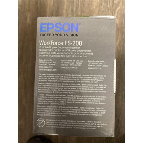 Epson WorkForce ES-200 Document Scanner