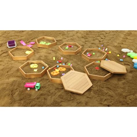 Set Of Sand Trays With Lids Outdoor Sand And Water Play Ypo