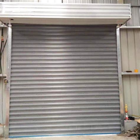 Industrial Exterior And Interior Fire Proof Galvanized Steel Fire Rated Electrical Roller Shutter