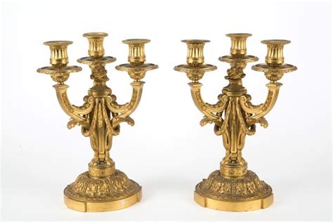 Coppia Di Candelabri Asta Milano Decor Antiques Fine Art Carpets