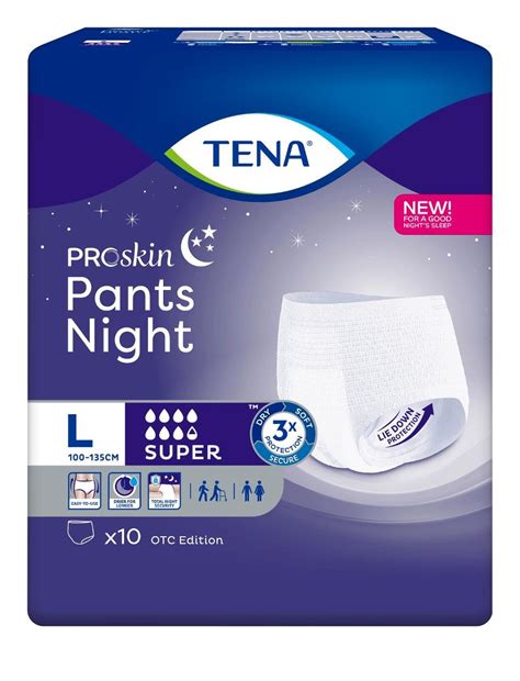 Tena Pants Proskin Super Night Large Cm Majtki Ch Onne Na Noc