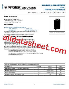 Php Datasheet Pdf Protek Devices