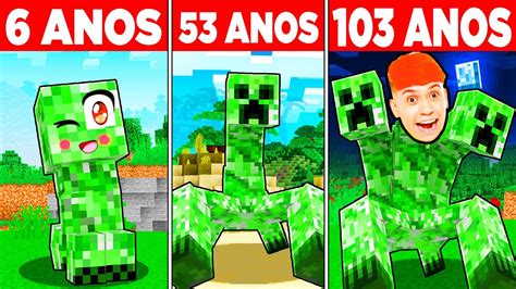 Evoluindo Creeper Beb Para Creeper Mutante No Minecraft Ciclo De