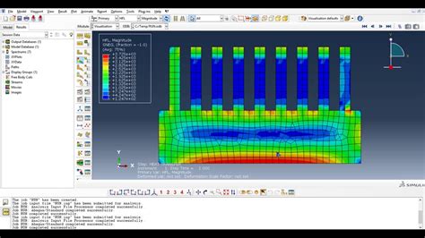 Finite Element Heat Transfer Analysis 2d Abaqus Cae Youtube