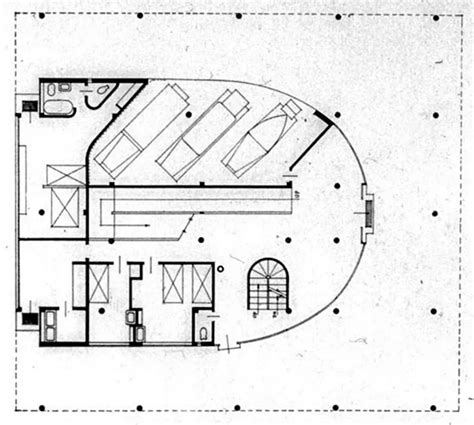 Villa Savoye Ground Floor Plan