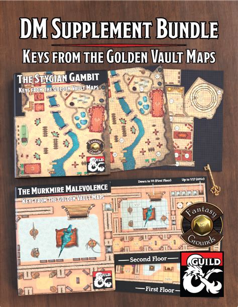 Keys From The Golden Vault Maps Bundle BUNDLE Dungeon Masters Guild