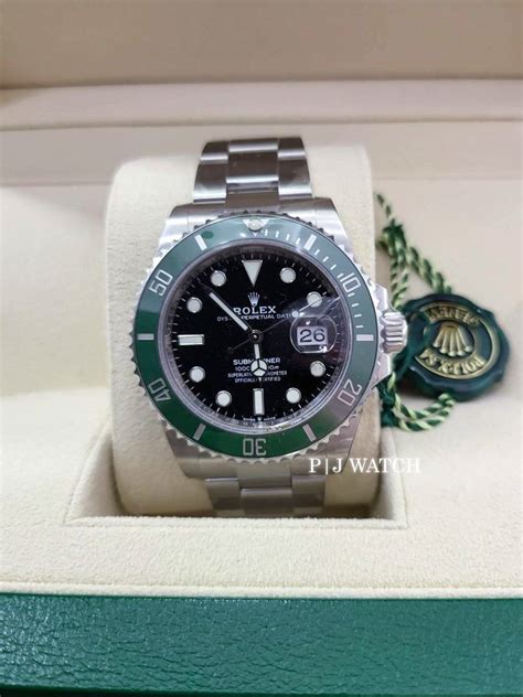 New Rolex Submariner Date Starbucks Green Bezel Black Dial Ref Lv