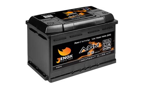 Akumulator Jenox Agm Start Stop 12v 70ah760a R070616m Za 552 Zł Z