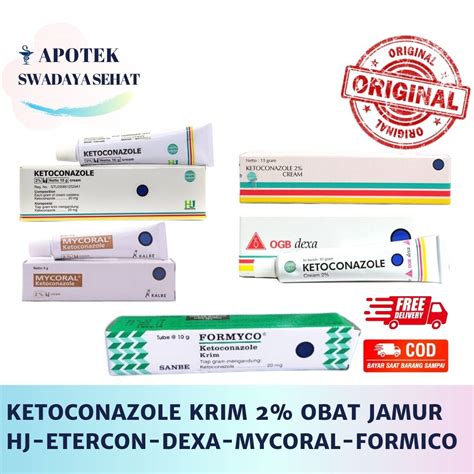 Jual Ketoconazole Krim Untuk Infeksi Jamur Hj Etercon Dexa Mycoral