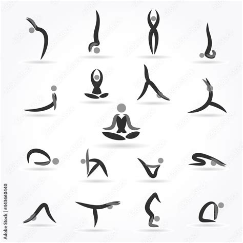 Icono De Pose De Yoga