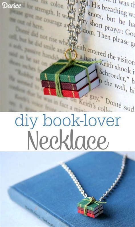 For The Book Lover Book Necklace Diy Tutorial I Could Make The Books