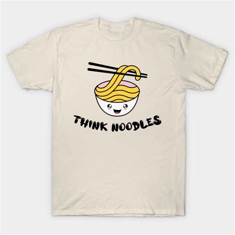 Think Noodles Cute Anime Smiley Face Thinknoodles T Shirt Teepublic