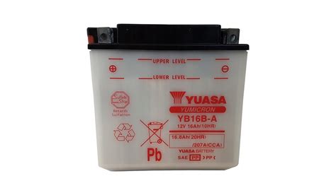 AKUMULATOR YUASA MOTOCYKLOWY YB16B A 12V 16Ah 11744101365 Oficjalne