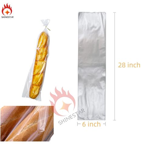 Vented Micro Perforated Baguettes Bags Plastic Packaging Bag For Bread