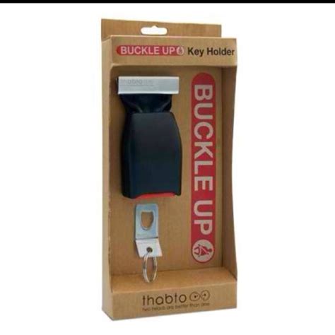 "Buckle-up Wall Key Holder" $25 A creative way to make sure you never ...