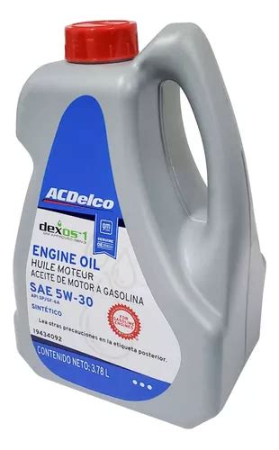 Aceite Acdelco W Sintetico Dexos L Env O Gratis