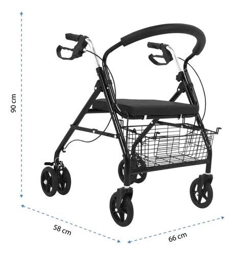 Andadera Con Asiento Para Adulto Onof Ortopedica Rollator Mercadolibre