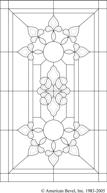 An Image Of A Stained Glass Window With Flowers On The Top And Bottom