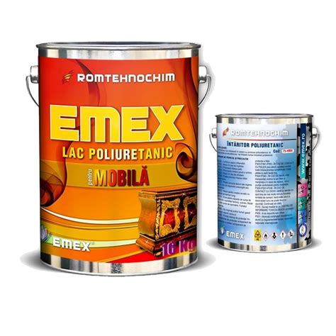 "EMEX" полиуретанов лак за мебели, прозрачен, 3 кг кутия, включен ...