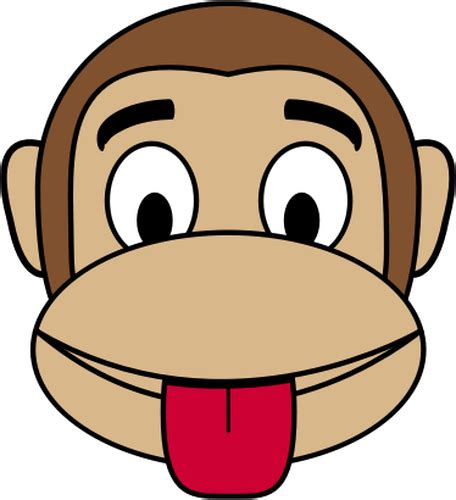 Goofy monkey | Public domain vectors