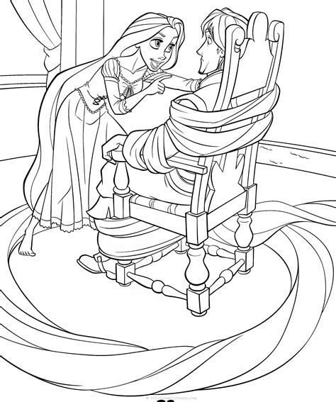 Tangled Coloring Pages Rapunzel Coloring Sheets