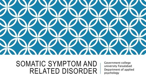 Somatic Symptom And Related Disorder Ppt