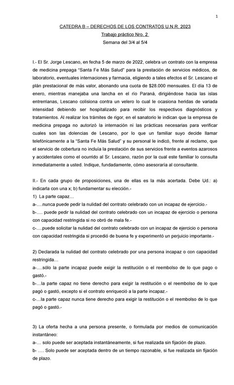 Trabajo Practico NRO 2 2023 1 CATEDRA B DERECHOS DE LOS