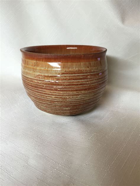 Carole S Pottery Albany Slip Brown 3x On White Clay Standard 182