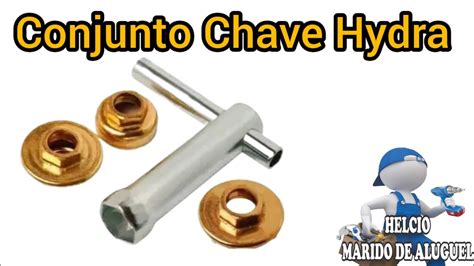 Ferramenta Conjunto Chave Hydra Para Trocar Reparos De Descargas Hydra